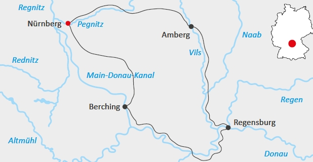 Sportlliche fünf Flüsse Fahrradreise