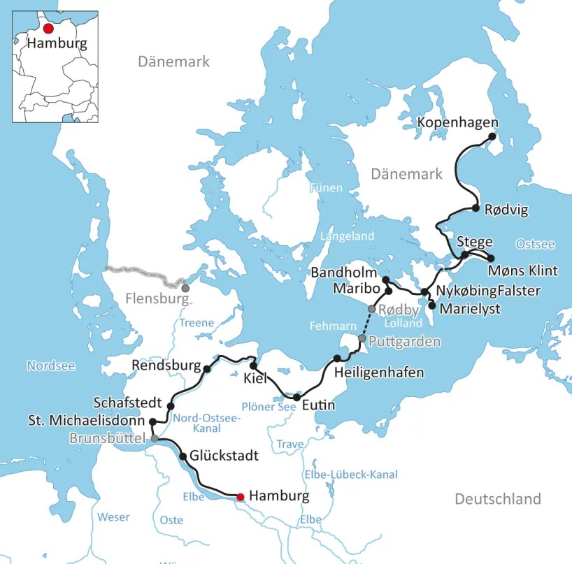 Radreise Hamburg -Kopenhagen